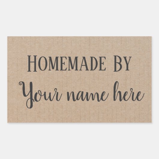 Aufkleber für personalisierte, hausgemachte Hipste (Vorderseite)