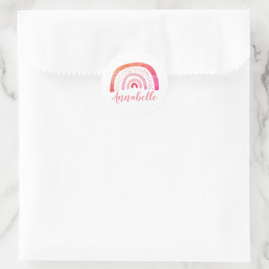 Aufkleber für personalisierte, helle Regenbogenfar (Tasche)