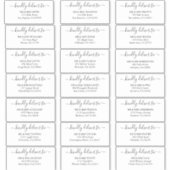 Aufkleber für personalisierte Hochzeitsanschrift (Vorderseite)