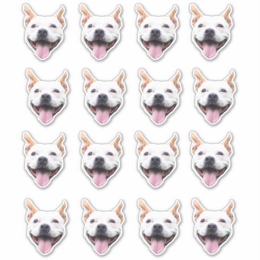 Aufkleber für Personalisierte Hunde (Vorderseite)