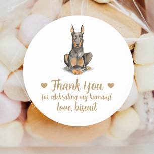 Aufkleber für personalisierte Hunde-Gastgeschenk H