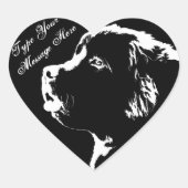 Aufkleber für Personalisierte Hundebüger in Neufun (Vorderseite)