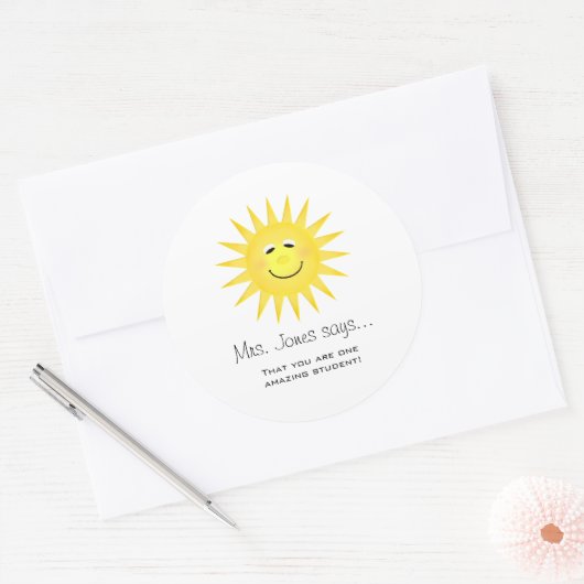 Aufkleber für personalisierte Lehrer (Umschlag)