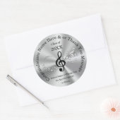 Aufkleber für personalisierte Musiknoten für Absch (Umschlag)