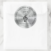 Aufkleber für personalisierte Musiknoten für Absch (Tasche)