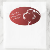 Aufkleber für Personalisierte Pup Dog Sticker für (Tasche)