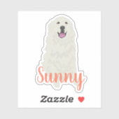 Aufkleber für personalisierte Pyrenäen (Blatt)