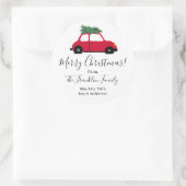 Aufkleber für personalisierte Round Holiday Gesche (Tasche)