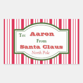 Aufkleber für personalisierte Weihnachtsgeschenke