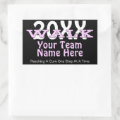 Aufkleber für personalisierte Wohltätigkeit (Tasche)