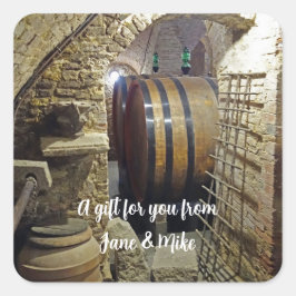 Aufkleber für personalisierten Weinkeller