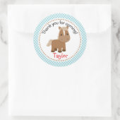 Aufkleber für Pferdezucht (Barnyard, Blau) (Tasche)