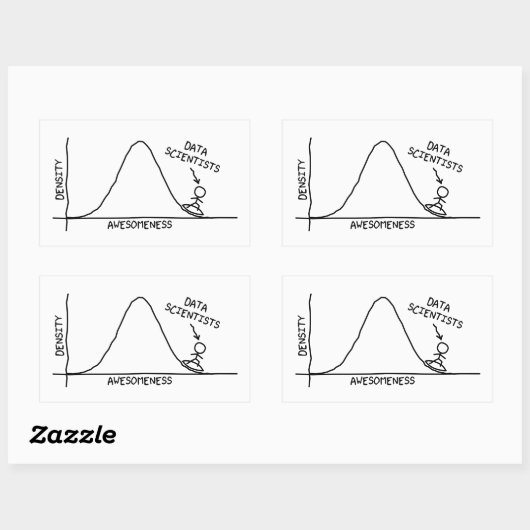 Aufkleber für phantastische Datenwissenschaftler (Blatt)