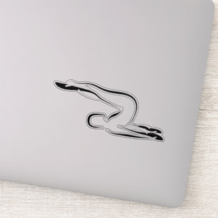 Aufkleber für Pilates-Pose