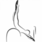 Aufkleber für Pilates-Pose (Vorderseite)