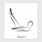 Aufkleber für Pilates-Pose (Blatt)