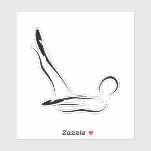 Aufkleber für Pilates-Pose (Blatt)