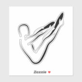 Aufkleber für Pilates-Pose (Blatt)