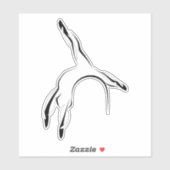 Aufkleber für Pilates-Pose (Blatt)