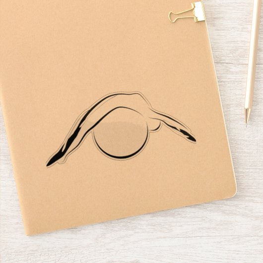 Aufkleber für Pilates-Pose (Notizbuch)