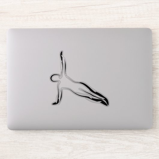 Aufkleber für Pilates-Pose (Computer)