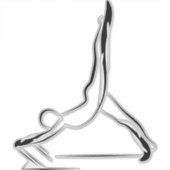 Aufkleber für Pilates-Pose (Vorderseite)