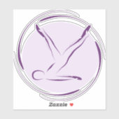 Aufkleber für Pilates-Pose (Blatt)