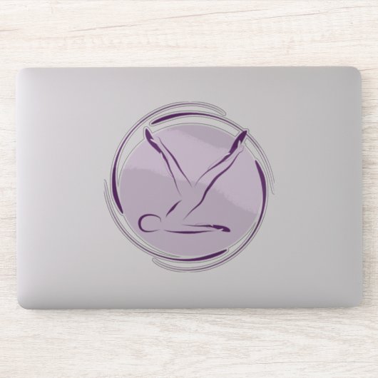 Aufkleber für Pilates-Pose (Computer)