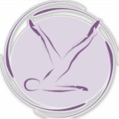 Aufkleber für Pilates-Pose (Vorderseite)