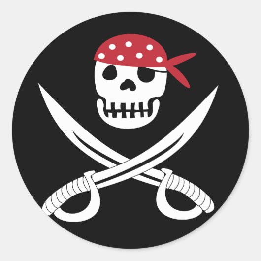 Aufkleber für Piratenflaggen (Vorderseite)