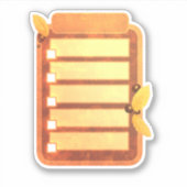 Aufkleber für Plannenfallaufkleber zum Auflisten v (Vorderseite)