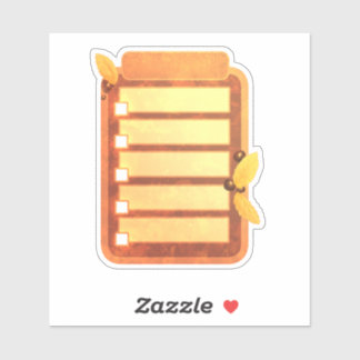 Aufkleber für Plannenfallaufkleber zum Auflisten v