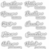 Aufkleber für Platzkarten und Favoriten (Vorderseite)