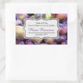 Aufkleber für Plummarmelkonserven (Tasche)