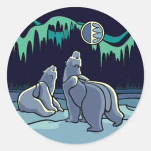 Aufkleber für Polar Bären Naturkunde Sticker & Ges