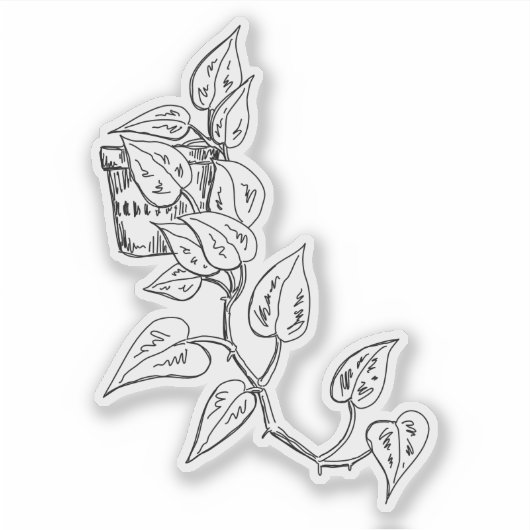 Aufkleber für Pothos (Vorderseite)