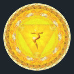 Aufkleber für Power, Feuer, Kraft, Sonnenakra<br><div class="desc">Manipura 3. Chakra Solar Plexus; Tattva; s Feuer. Seine Hauptaspekte sind Vision,  Form,  Ego und Stärke. Die Sonne.</div>