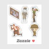 Aufkleber für private Ermittler (Blatt)