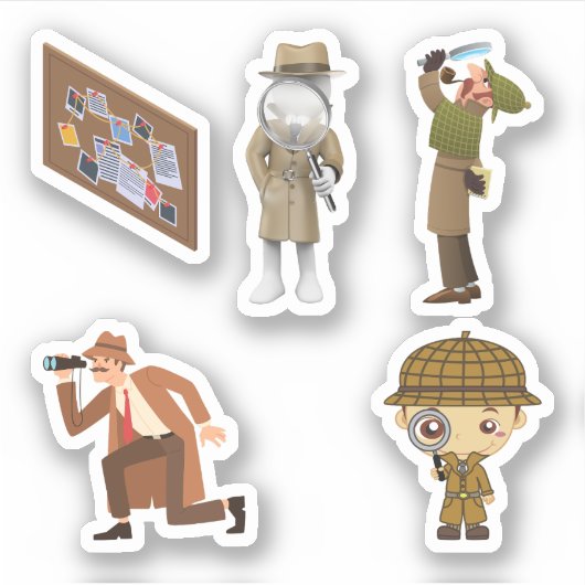 Aufkleber für private Ermittler (Vorderseite)