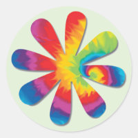 Aufkleber für psychedelische Blume