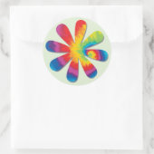 Aufkleber für psychedelische Blume (Tasche)