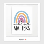 Aufkleber für psychische Gesundheit (Blatt)