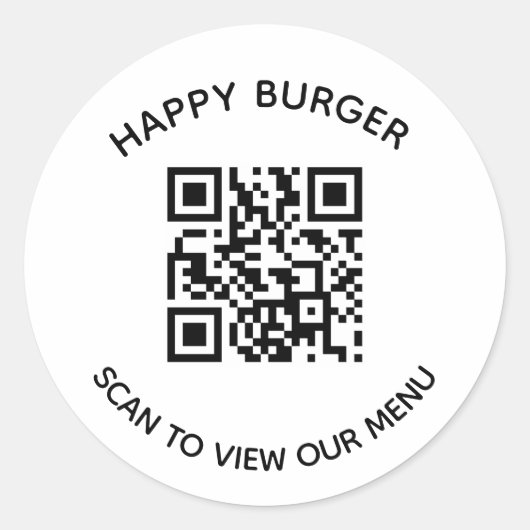 Aufkleber für QR-Code (Vorderseite)