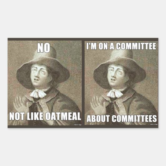 Aufkleber für Quaker-Probleme (Vorderseite)