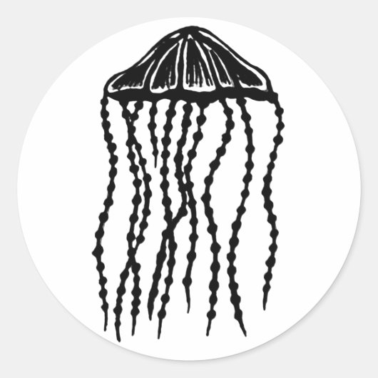 Aufkleber für Quallen (Vorderseite)