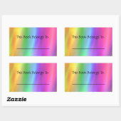 Aufkleber für Rainbow-Buchzeichen (Blatt)