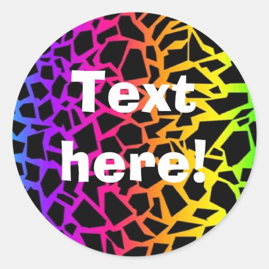 Aufkleber für Rainbow-Tiere (Vorderseite)