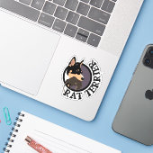 Aufkleber für Rattenfänger (Laptop mit iPhone)