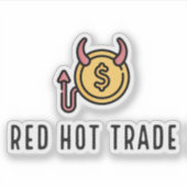 Aufkleber für Red Hot Trade-Logos (Vorderseite)