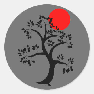 Aufkleber für Red Sun Tree